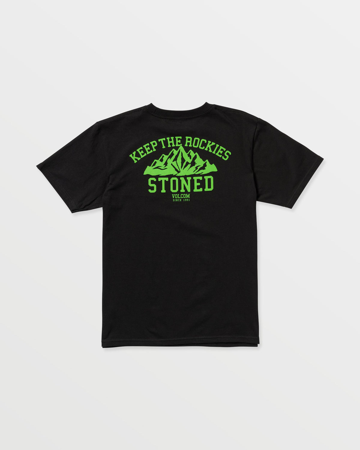Men's Keep Rockies Stoned Short Sleeve Tee Black - Volcom