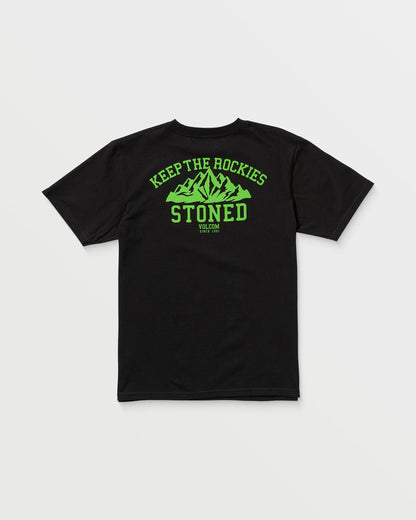 Men's Keep Rockies Stoned Short Sleeve Tee Black - Volcom