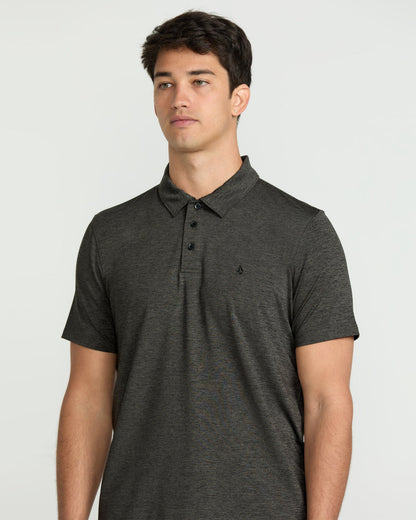 Men's Hazard Pro Polo Short Sleeve Shirt Pewter - Volcom