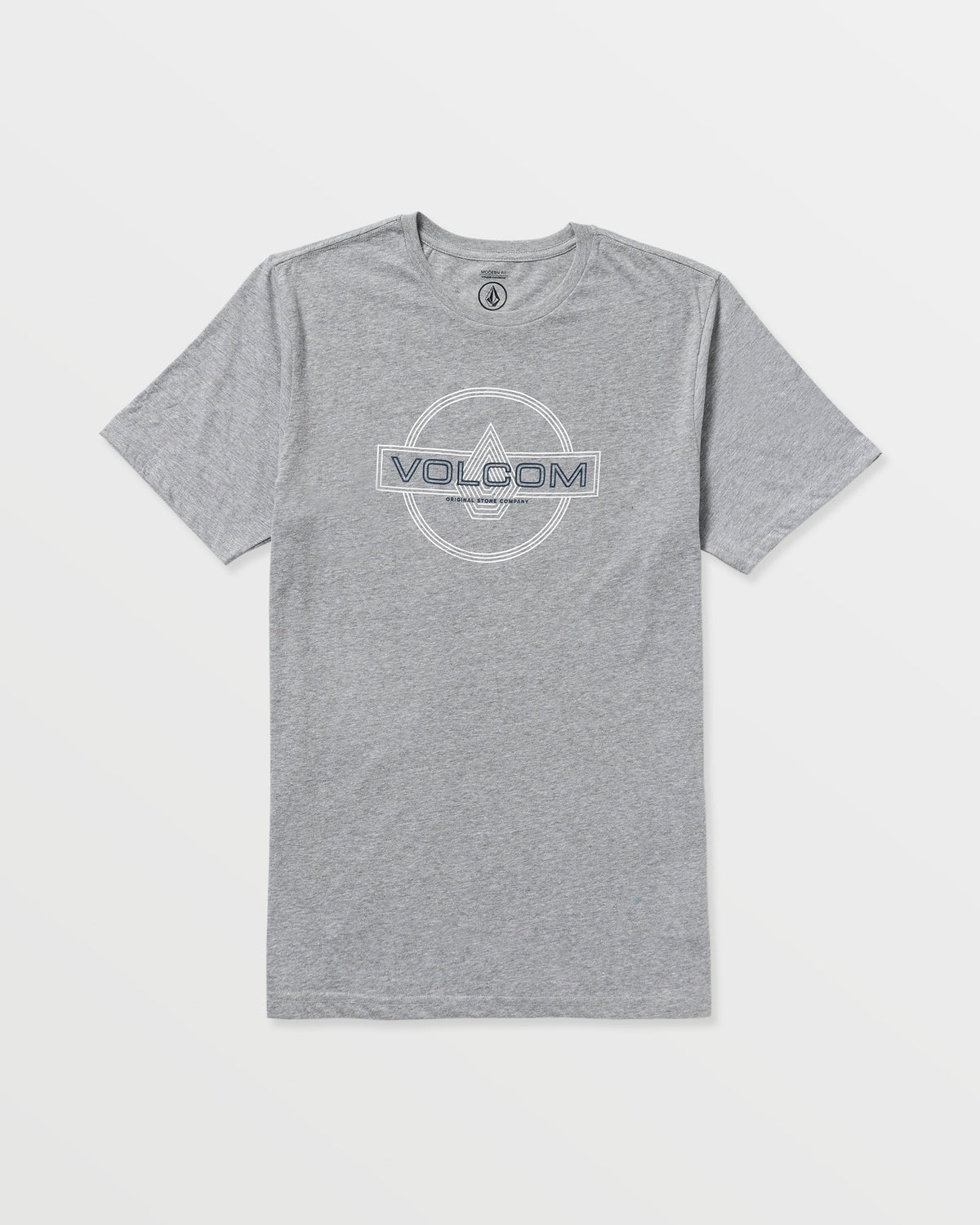 Men's Line Service Short Sleeve Tee Heather Grey - Volcom