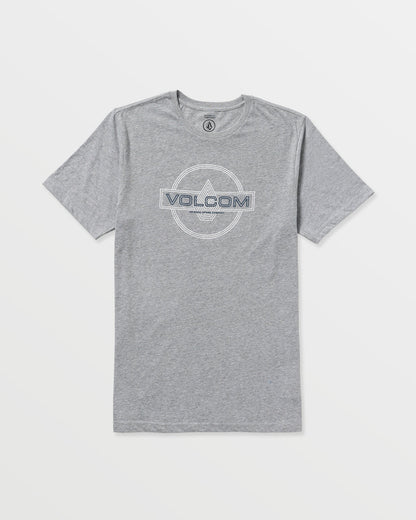 Men's Line Service Short Sleeve Tee Heather Grey - Volcom