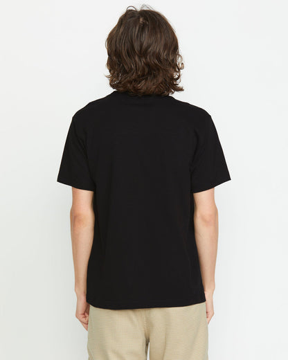 Men's Woven Label Pocket Tee Black - Volcom