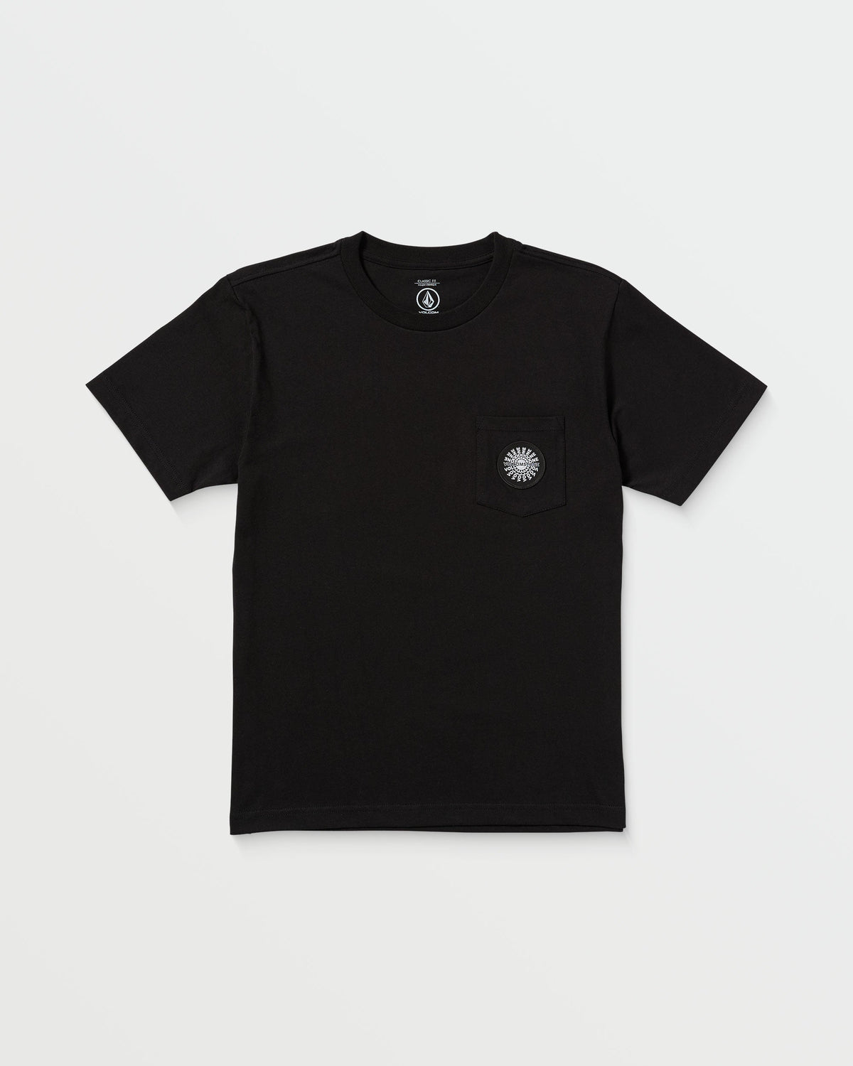 Men's Woven Label Pocket Tee Black - Volcom
