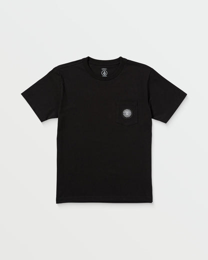 Men's Woven Label Pocket Tee Black - Volcom