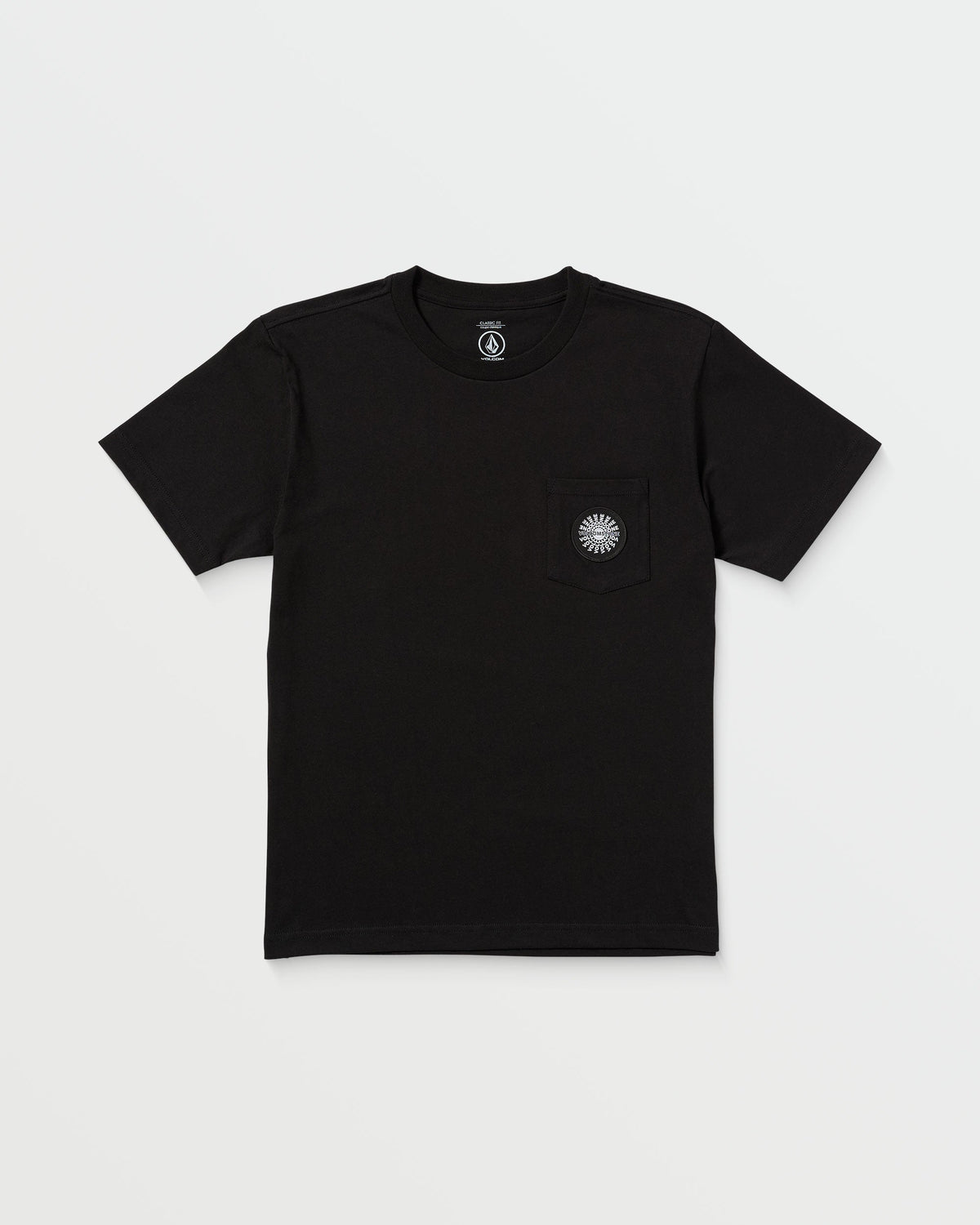 Men's Woven Label Pocket Tee Black - Volcom