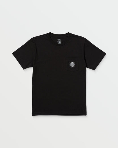 Men's Woven Label Pocket Tee Black - Volcom