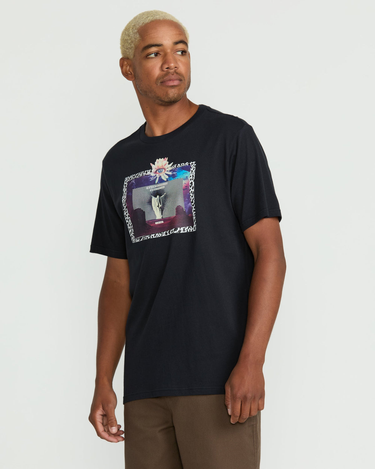 Men's Eyecansee Short Sleeve Tee Antique Black - Volcom