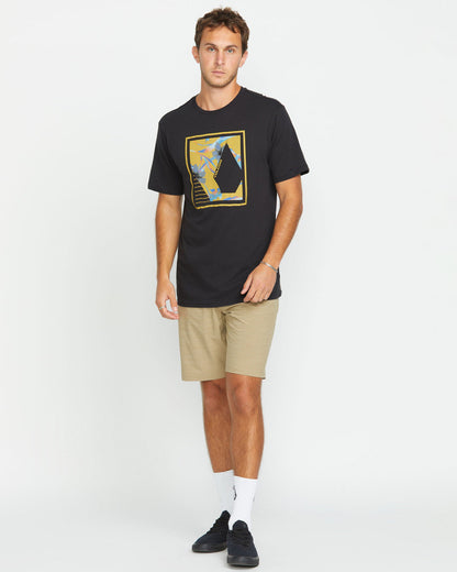 Men's Sprayz Short Sleeve Tee Washed Black Heather - Volcom