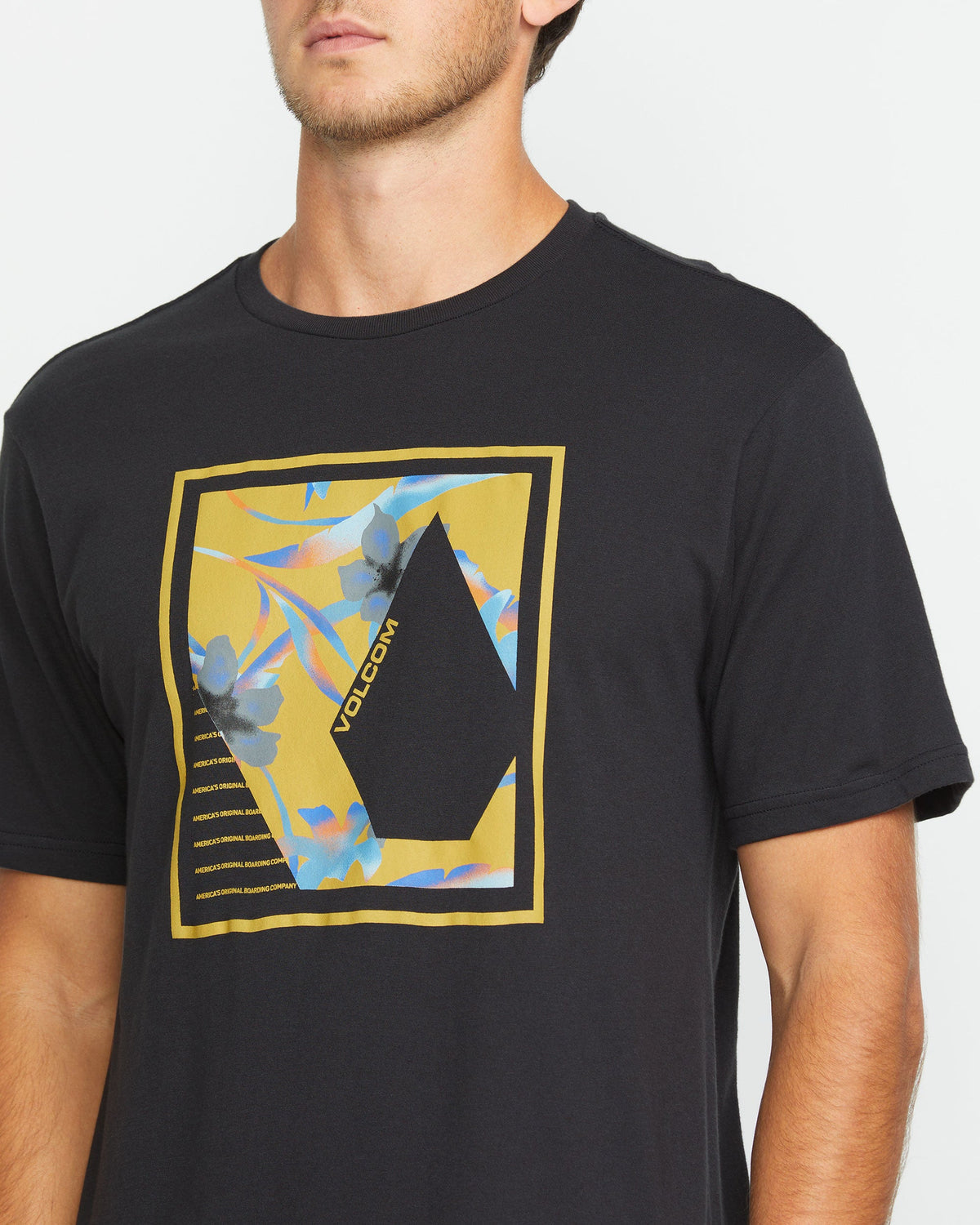 Men's Sprayz Short Sleeve Tee Washed Black Heather - Volcom