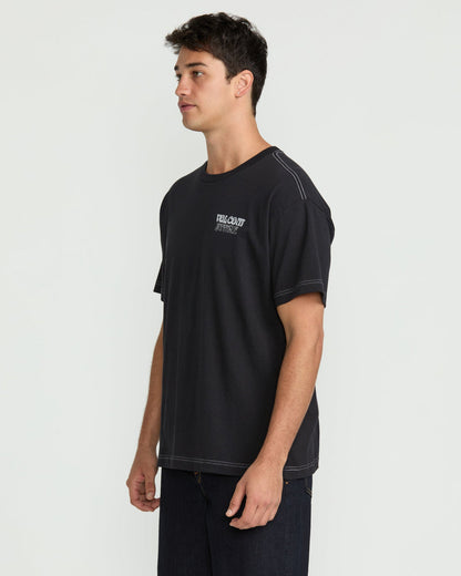 Men's Timewave Short Sleeve Tee Antique Black - Volcom