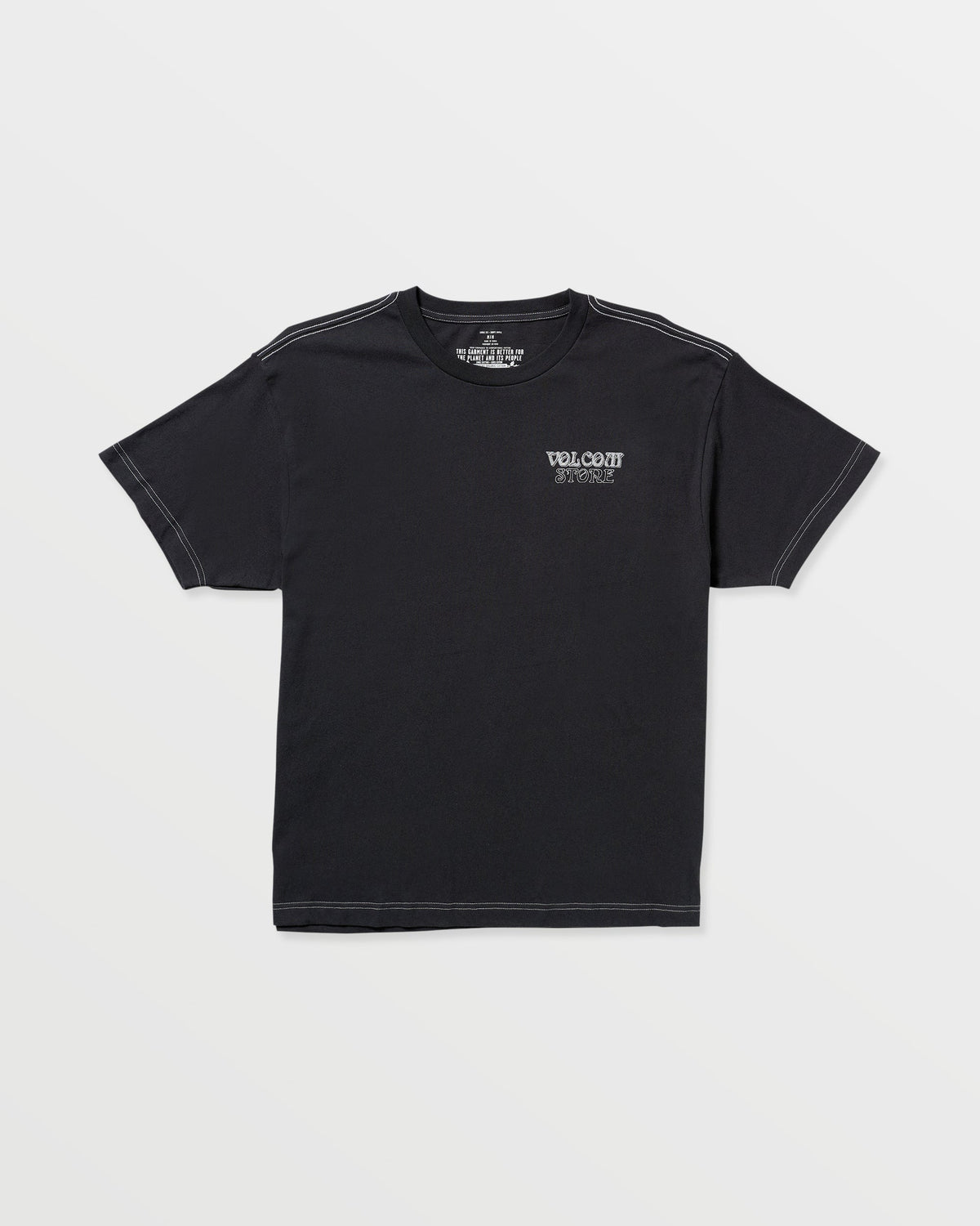 Men's Timewave Short Sleeve Tee Antique Black - Volcom