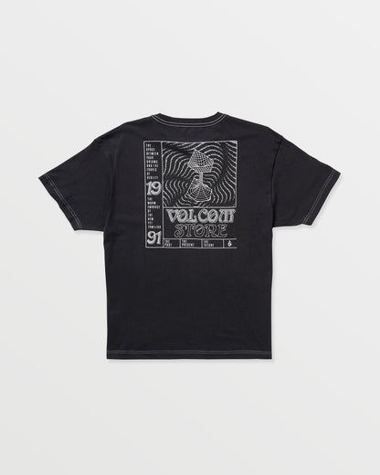 Men's Timewave Short Sleeve Tee Antique Black - Volcom