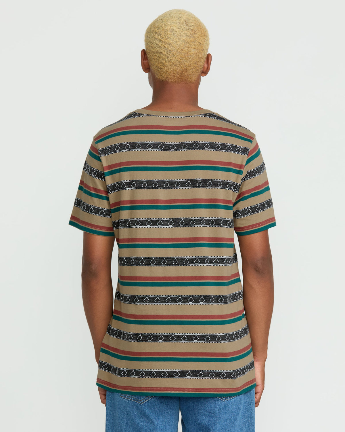 Men's Taction Crew Short Sleeve Tee Khaki - Volcom