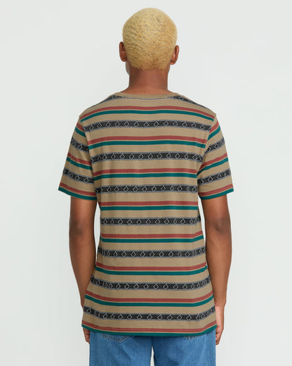 Men's Taction Crew Short Sleeve Tee Khaki - Volcom