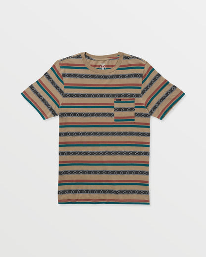Men's Taction Crew Short Sleeve Tee Khaki - Volcom