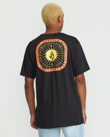 Men's Frequency Short Sleeve Tee Washed Black Heather - Volcom