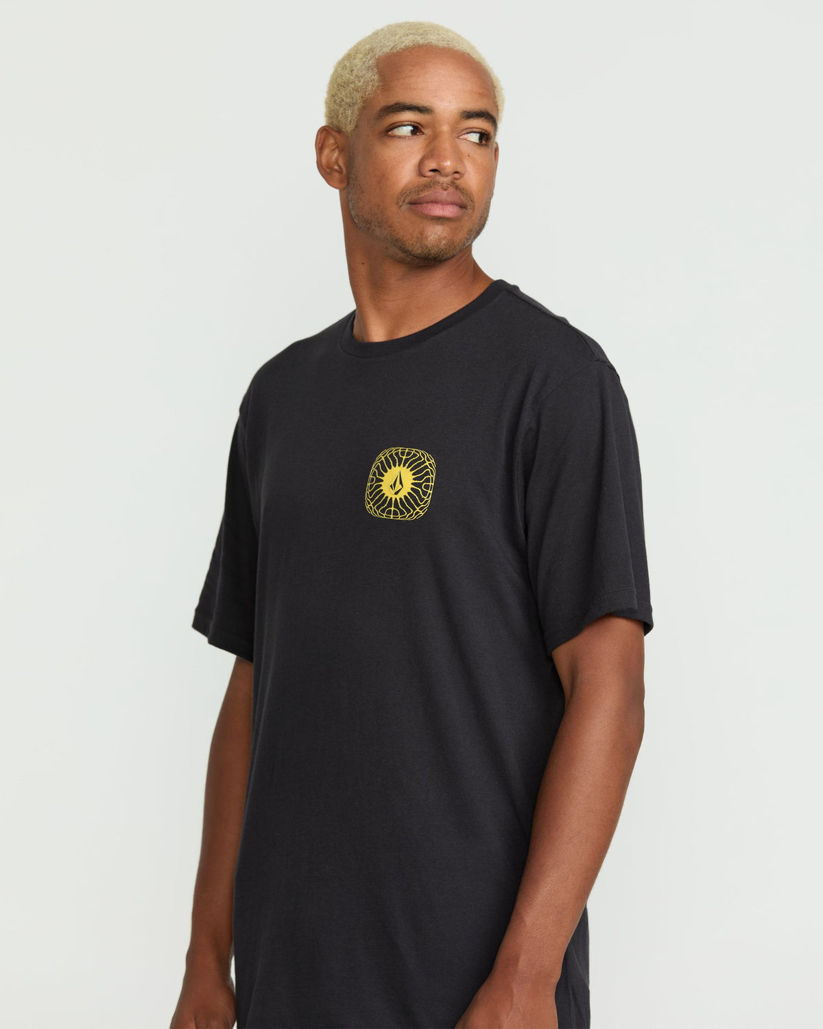 Men's Frequency Short Sleeve Tee Washed Black Heather - Volcom