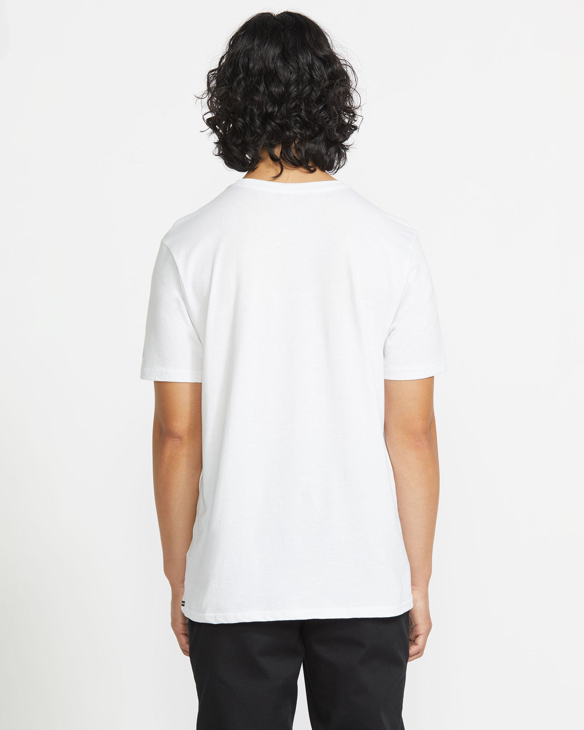 Men's Solid Short Sleeve Shirt Pocket Tee White - Volcom