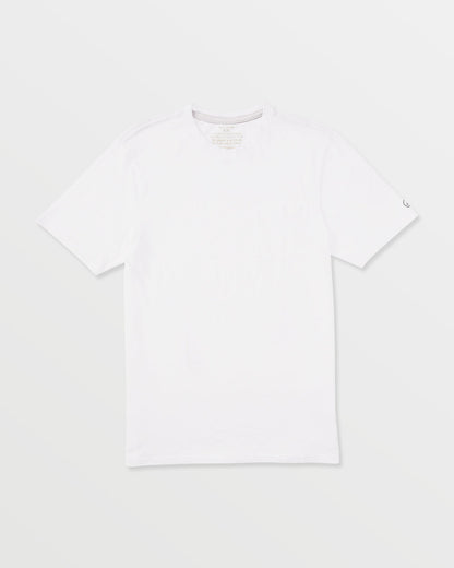 Men's Solid Short Sleeve Shirt Pocket Tee White - Volcom