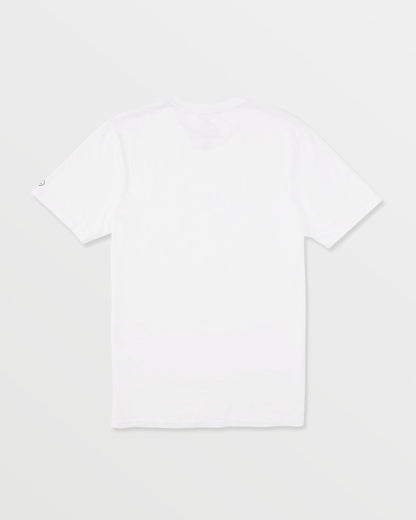 Men's Solid Short Sleeve Shirt Pocket Tee White - Volcom
