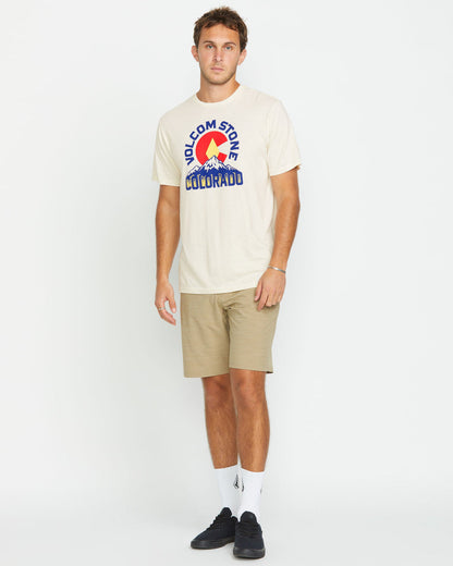 Men's Rockyrado Short Sleeve Tee Off White Heather - Volcom