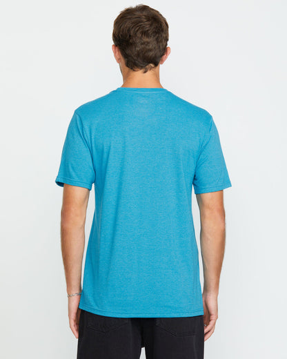 Men's Galaxy Short Sleeve Tee Bay Blue Heather - Volcom