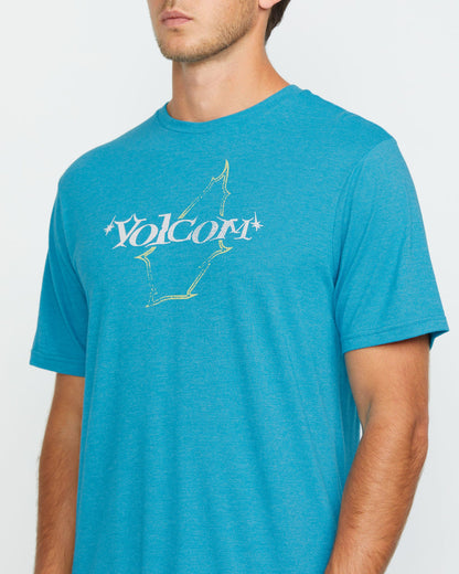 Men's Galaxy Short Sleeve Tee Bay Blue Heather - Volcom
