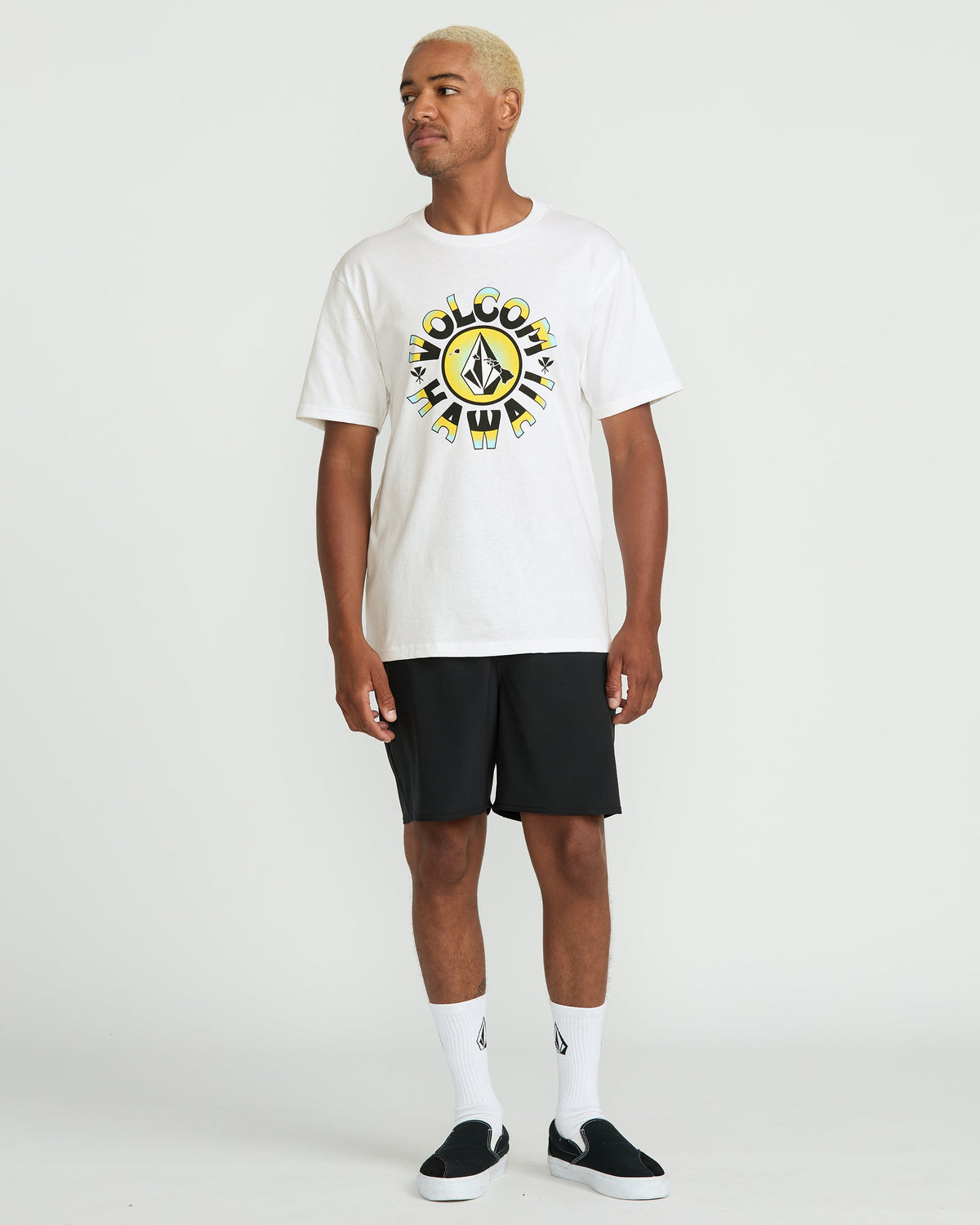 Men's Rotation Short Sleeve Tee White - Volcom
