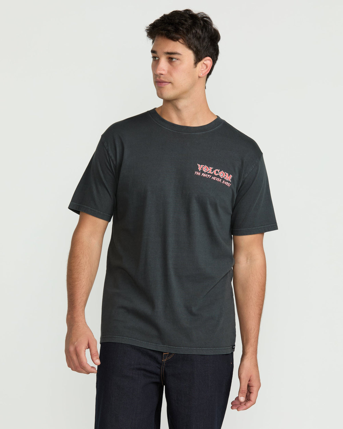 Men's Never Ends Short Sleeve Tee Stealth - Volcom