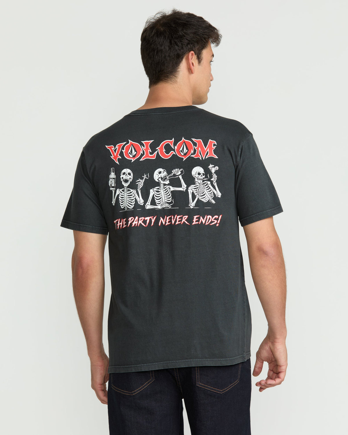 Men's Never Ends Short Sleeve Tee Stealth - Volcom