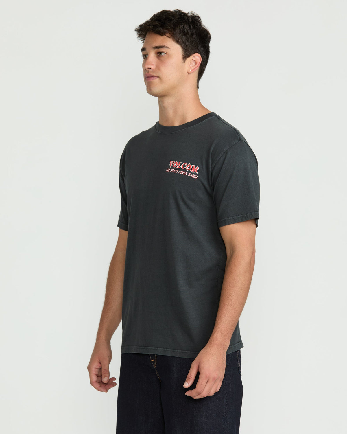 Men's Never Ends Short Sleeve Tee Stealth - Volcom