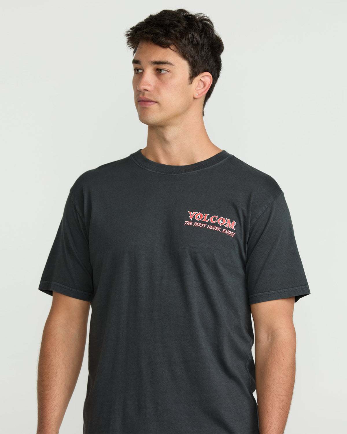 Men's Never Ends Short Sleeve Tee Stealth - Volcom
