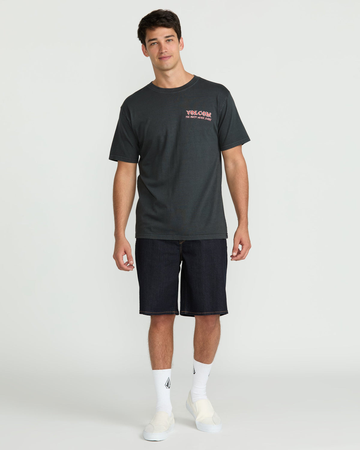 Men's Never Ends Short Sleeve Tee Stealth - Volcom
