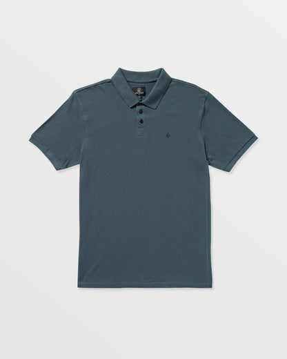 Men's Sitestone Polo Short Sleeve Tee Dark Slate - Volcom
