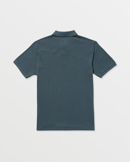 Men's Sitestone Polo Short Sleeve Tee Dark Slate - Volcom
