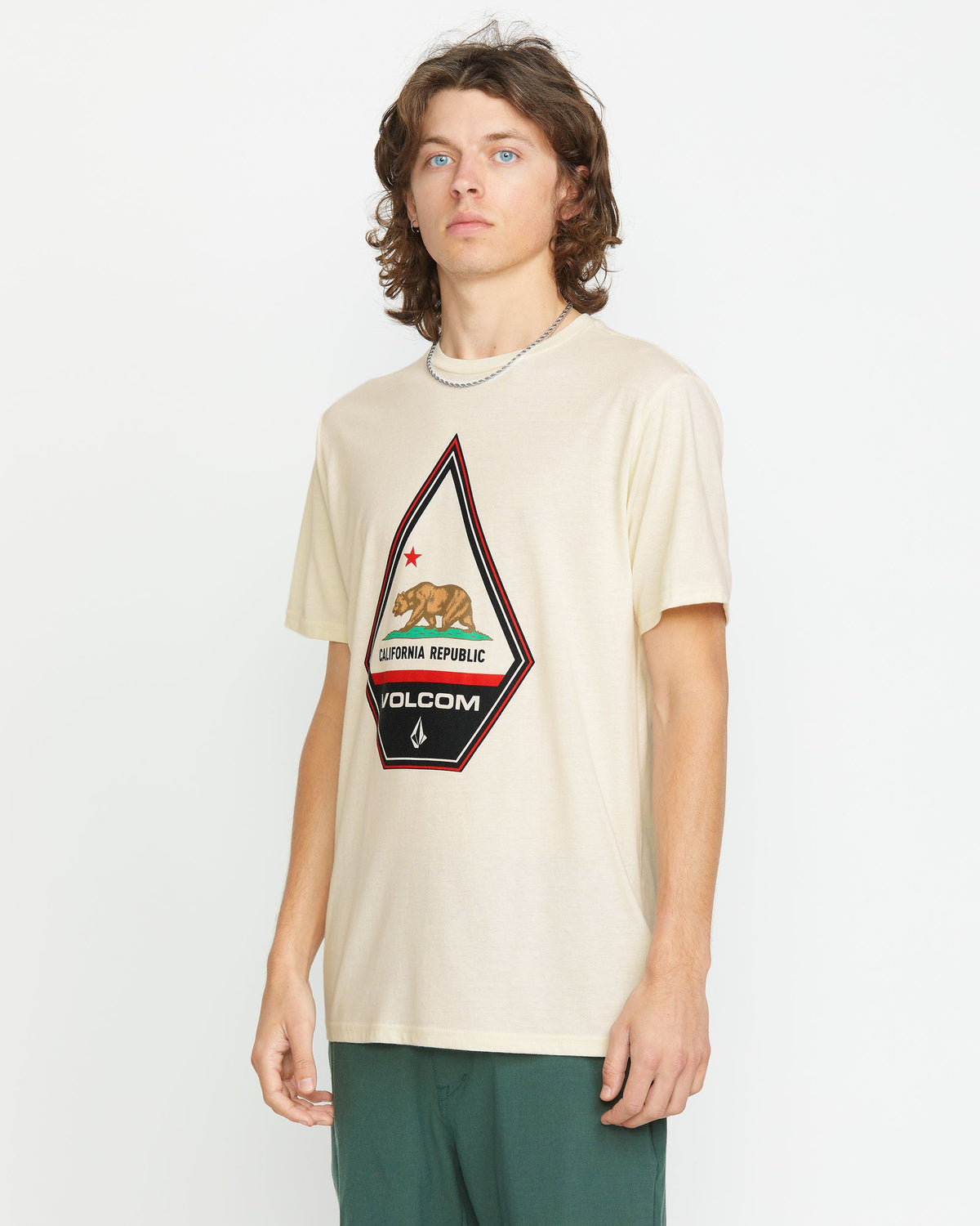 Men's Californeye Tee Off White Heather - Volcom