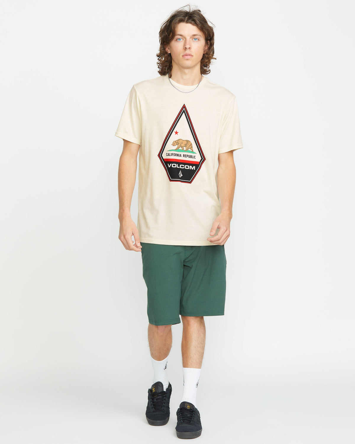 Men's Californeye Tee Off White Heather - Volcom