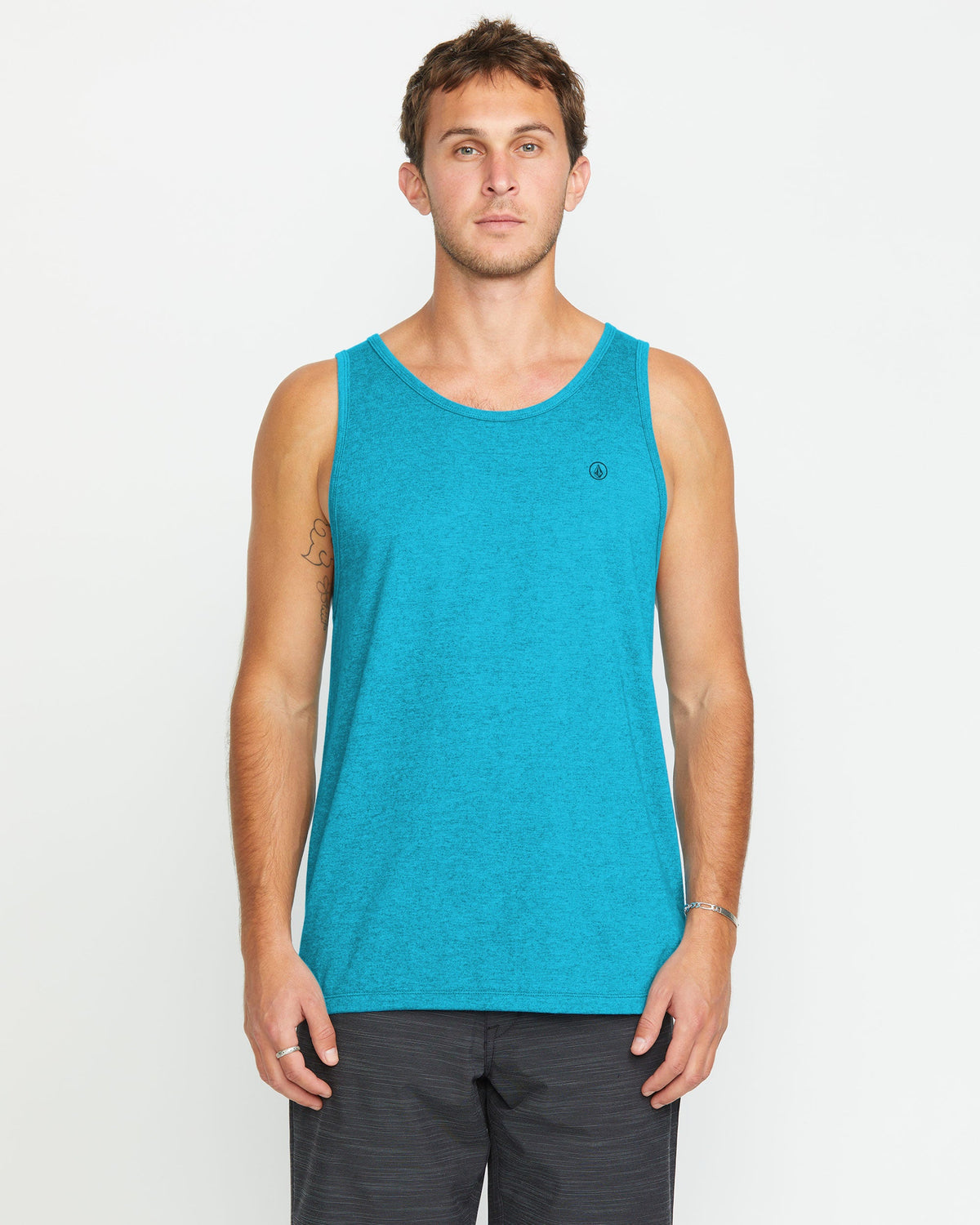 Men's Solid Heather Tank Bay Blue Heather - Volcom