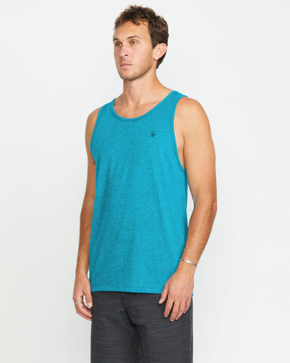 Men's Solid Heather Tank Bay Blue Heather - Volcom