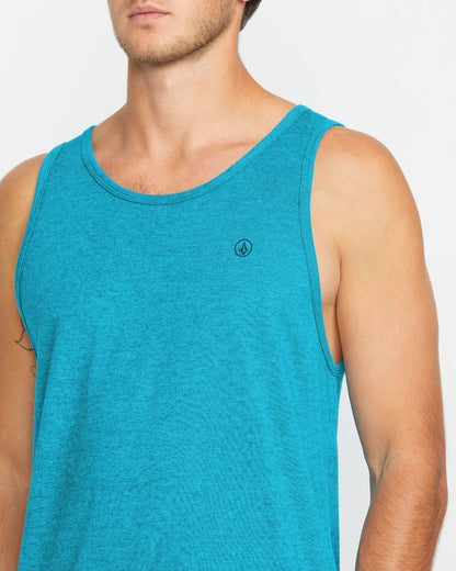 Men's Solid Heather Tank Bay Blue Heather - Volcom