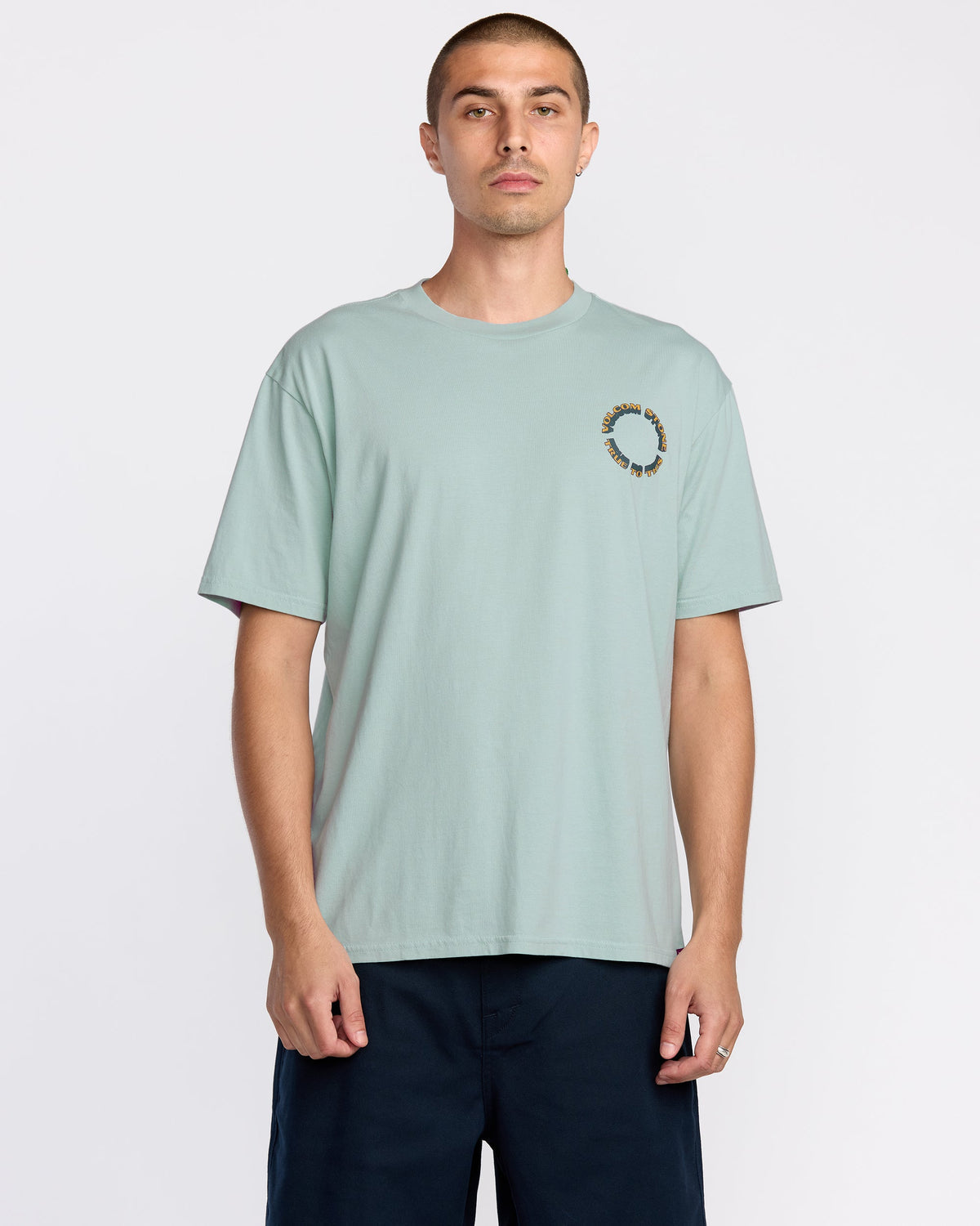 Men's Daylighter Short Sleeve Tee Chambray - Volcom