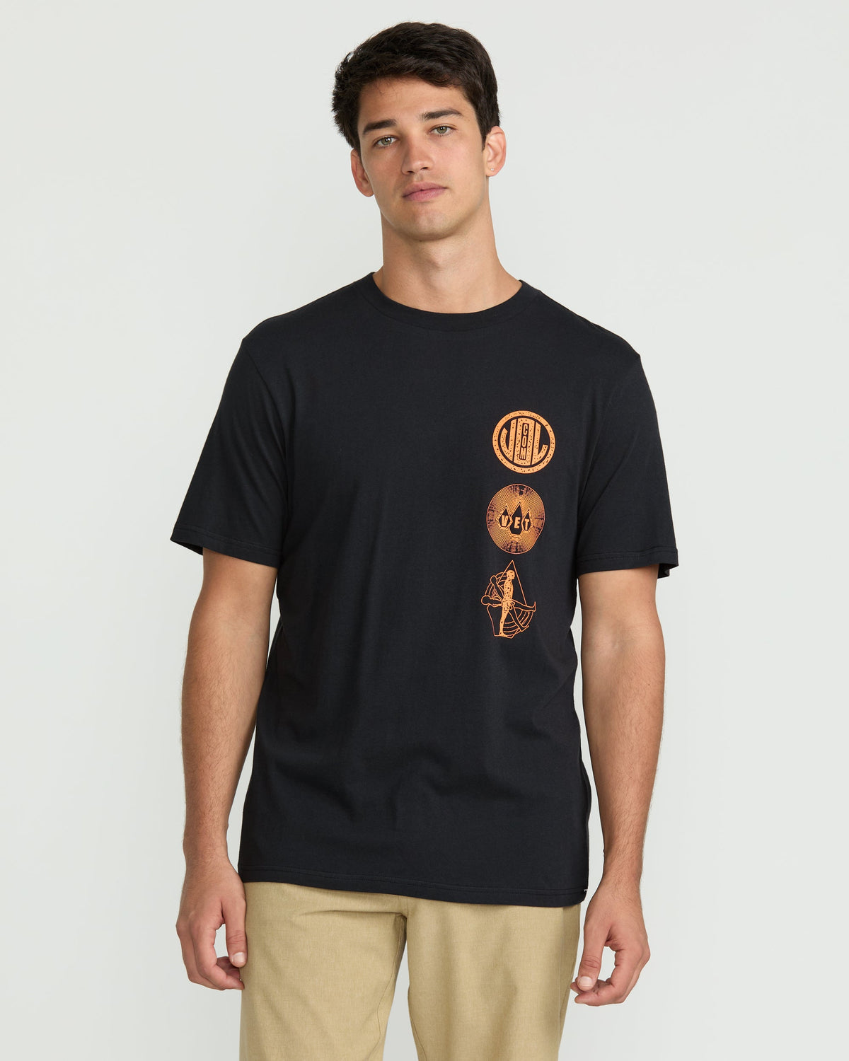 Men's Distance Short Sleeve Tee Antique Black - Volcom