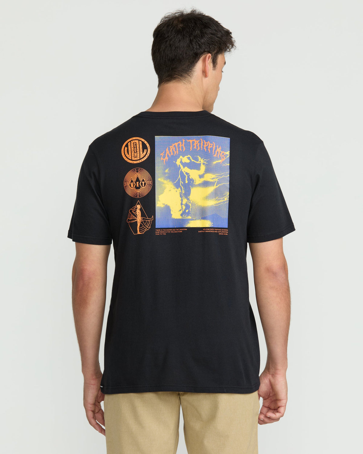 Men's Distance Short Sleeve Tee Antique Black - Volcom