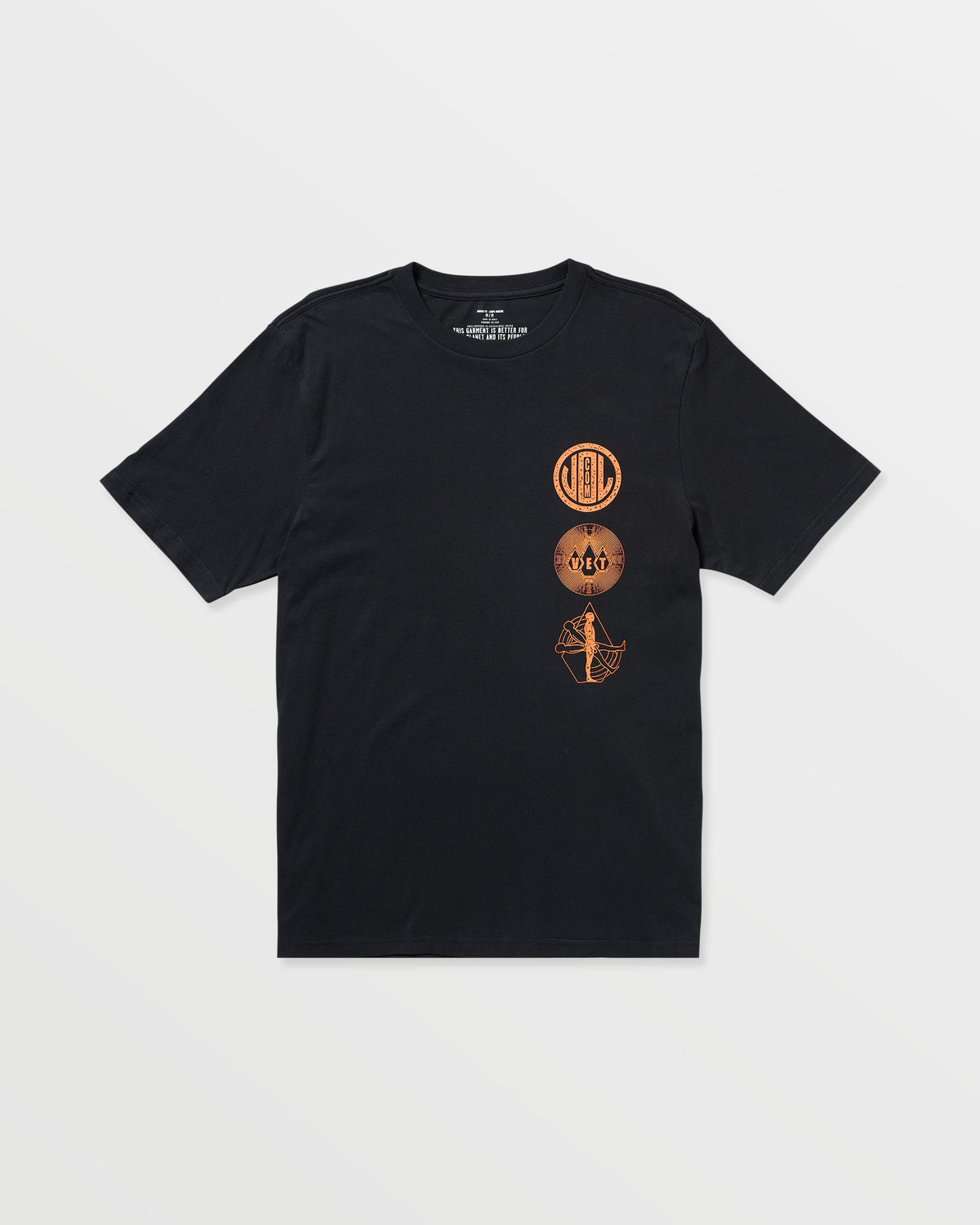 Men's Distance Short Sleeve Tee Antique Black - Volcom
