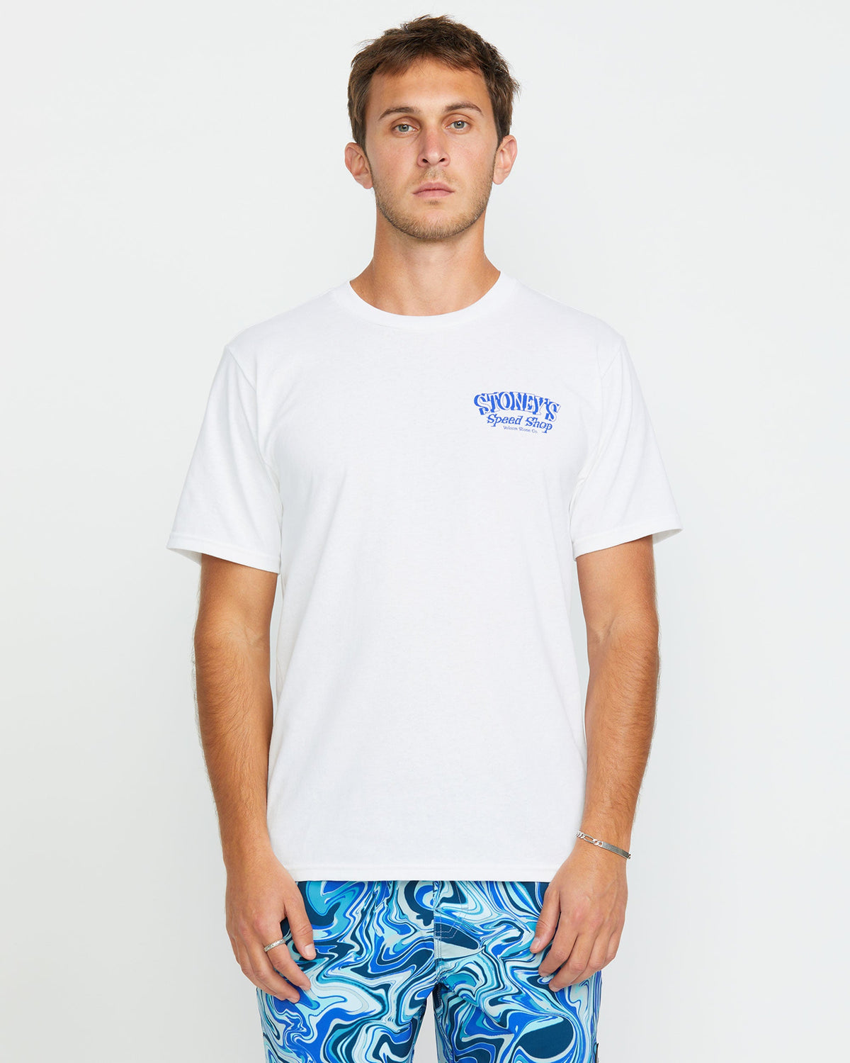 Men's Stoneys Uniform Short Sleeve Tee White - Volcom