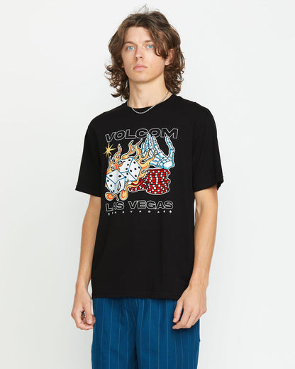 Men's Pass Line Short Sleeve Tee Black - Volcom