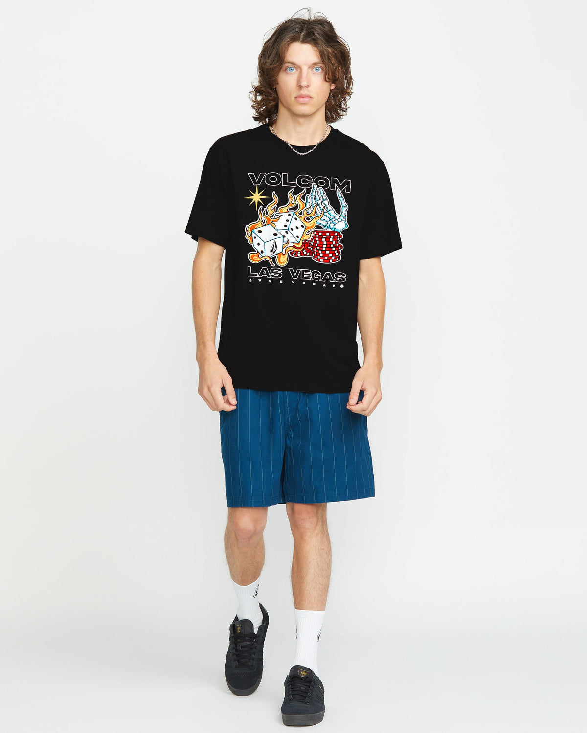 Men's Pass Line Short Sleeve Tee Black - Volcom