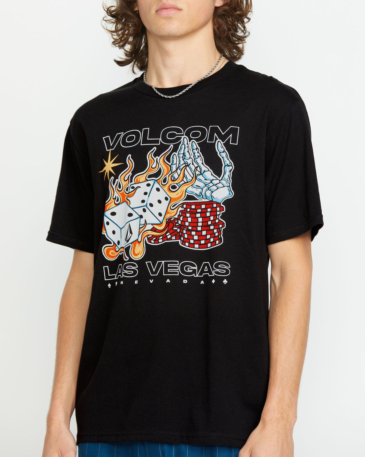 Men's Pass Line Short Sleeve Tee Black - Volcom
