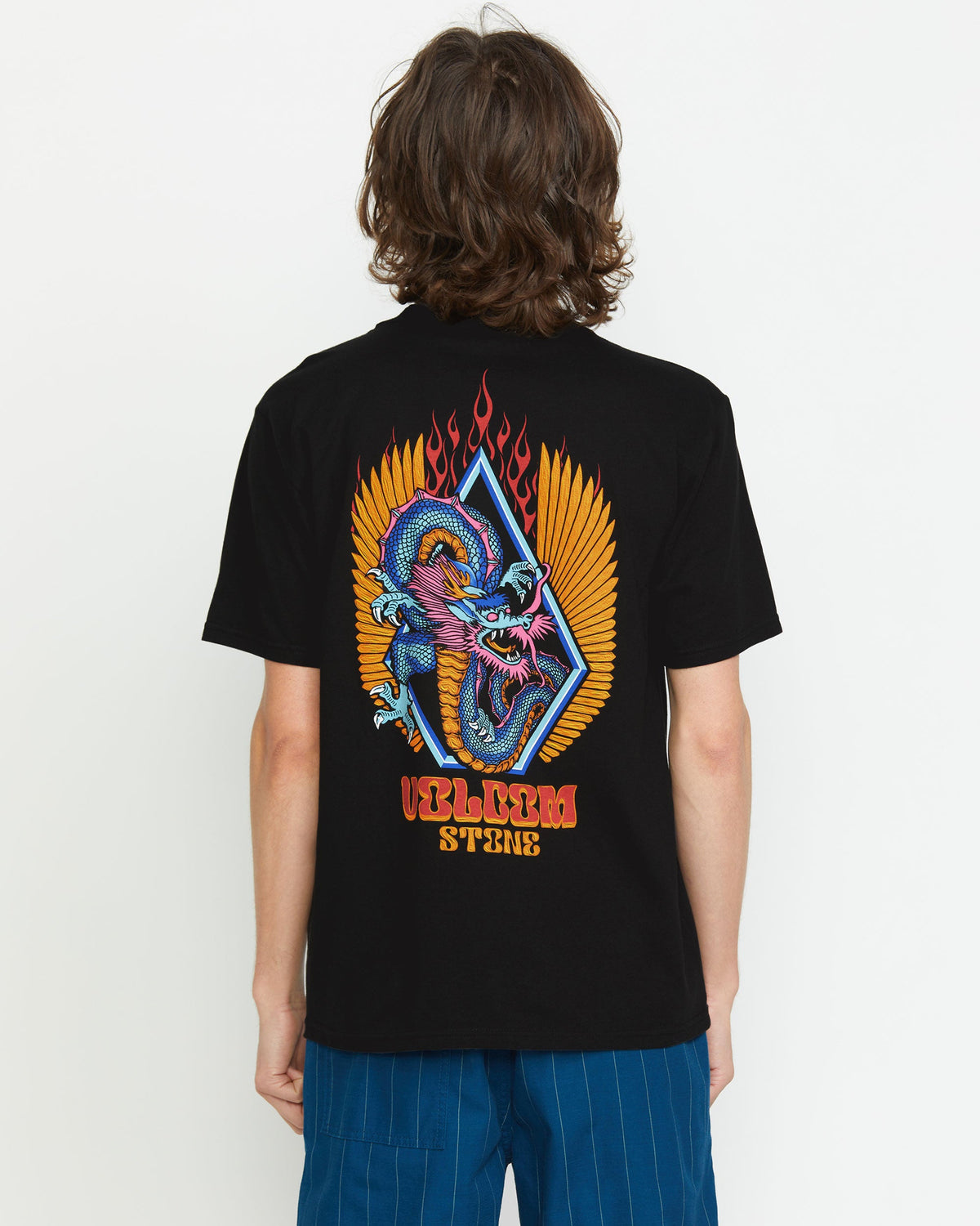 Men's Draggin Stone Short Sleeve Tee Black - Volcom