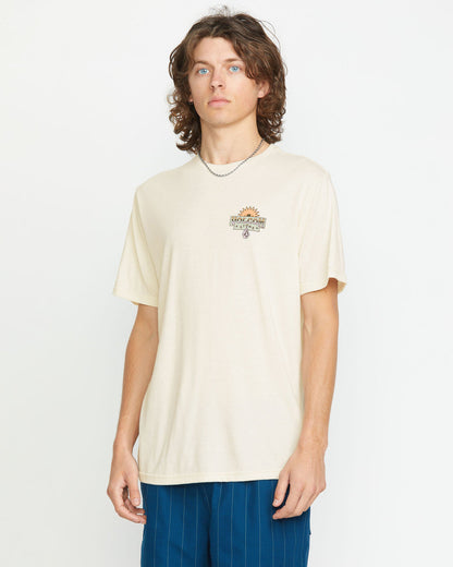 Men's Sure Thing Short Sleeve Tee Off White Heather - Volcom